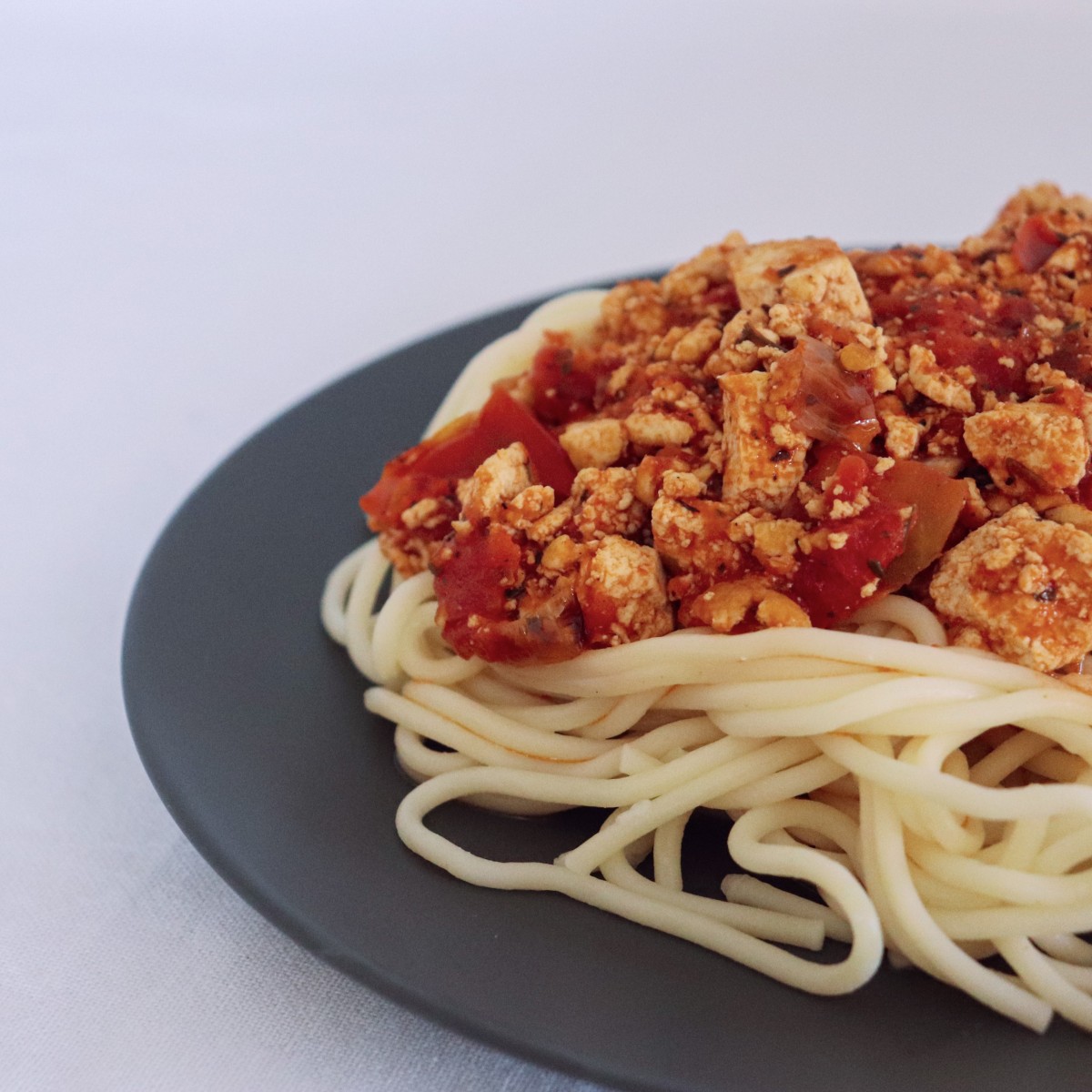 Rezept: Spaghetti mit Tofu-Bolognese